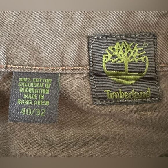 Timberland Men’s Olive Green Relaxed Soft Denim Jeans. Size 40x32. - Picture 3 of 7